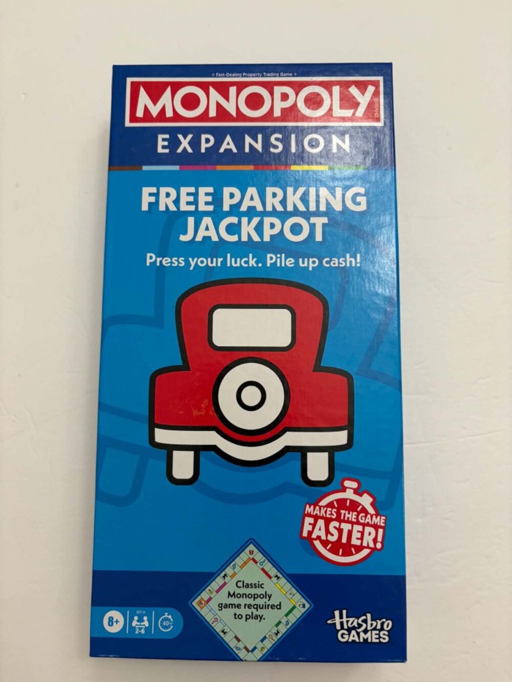Monopoly Free Parking Jackpot EXPANSION, Add to Classic Monopoly Game